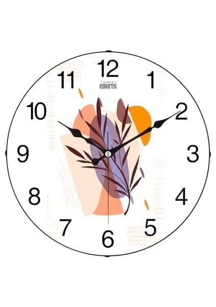 36 cm Gerçek Cam Sessiz Mekanizma Duvar Saati fiyatları