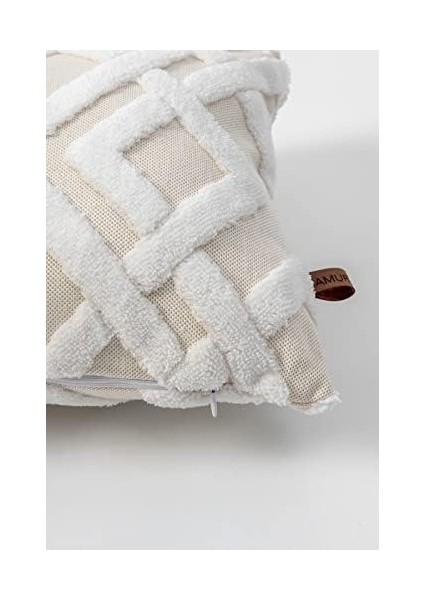 Jakarlı Kırlent 28 x 50 cm Mila Ekru fiyatları