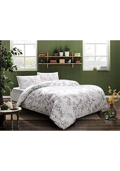 Happy Days Ranforce Julianne Çiçek DESENLI Pamuk Nevresim Takımı, Pembe, Tek Kişilik (Nevresim: 160 x 220 cm /çarşaf: 180 x 260 cm /yastık Kılıfı: 50 x 70 cm ) fiyatları