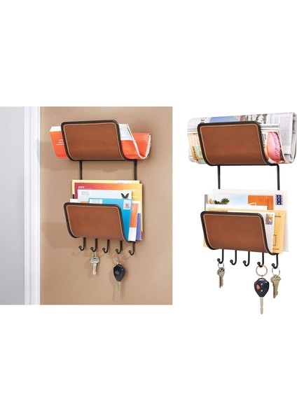 Mektupluk,anahtarlık,askılık 2 Katlı Deri Kaplama