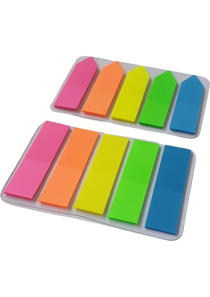 Sticky Notes Şeffaf Renkli Yapışkan Not Kağıtları Film Indeks (Renk 5)
