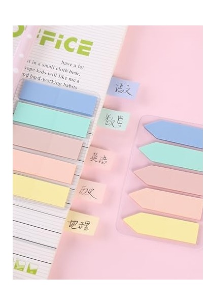 Sticky Notes Şeffaf Renkli Yapışkan Not Kağıtları Film Indeks (Renk 5) modelleri