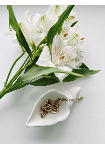 El Yapımı Seramik Deniz Kabuğu Dekoratif Obje - Minimalist ve Doğal Ev Dekorasyonu fiyatları