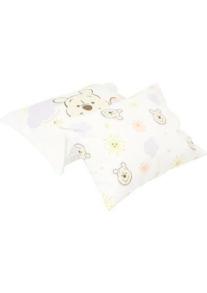 Winnie The Pooh Cloudy Karakter BASKILI Pamuk Nevresim Takımı, Çok Renkli, Bebek (Nevresim: 100 x 150 cm /çarşaf: 120 x 180 cm / 2 Adet Yastık Kılıfı: 35 x 45 cm ) modelleri