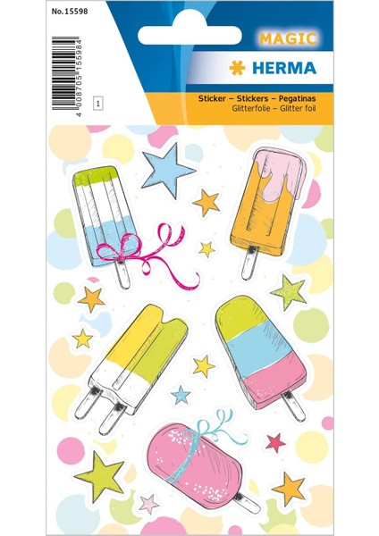 Magic Etiket Cubuk Dondurma, Foil,8,5*16