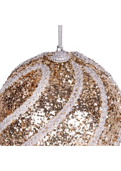 Topu Pullu Beyaz Simli Dantel Şeritli 2'li Paket 9 cm . modelleri