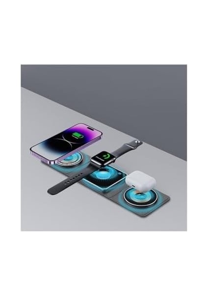 15W 3in1 Kablosuz Şarj Standı Mg-70 fiyatları