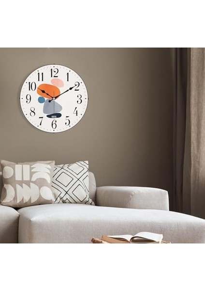 36 cm Gerçek Bombe Cam Akar Saniye Sessiz Mekanizma Dekoratif Duvar Saati Nss modelleri