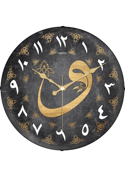 36 cm Dekoratif Gerçek Cam Bombe Sessiz Mekanizma Duvar Saati