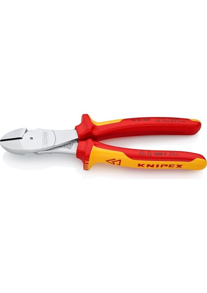 Ağır Hizmet Tipi Yan Kesiciler, Krom Kaplama, Çok Bileşenli Manşonlarla Izole Edilmiş, Vde Testli 200 mm 74 06 200