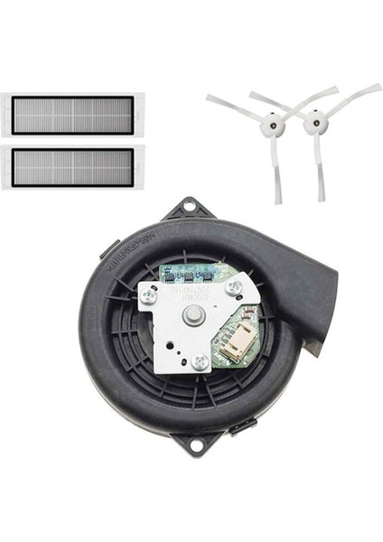 Mi Robot Için SDJQR01RR 1 S S50 S51 S52 S55 Vantilatör Fan Motoru + Filtre + Yan Fırça Vakum Parçaları (Yurt Dışından)