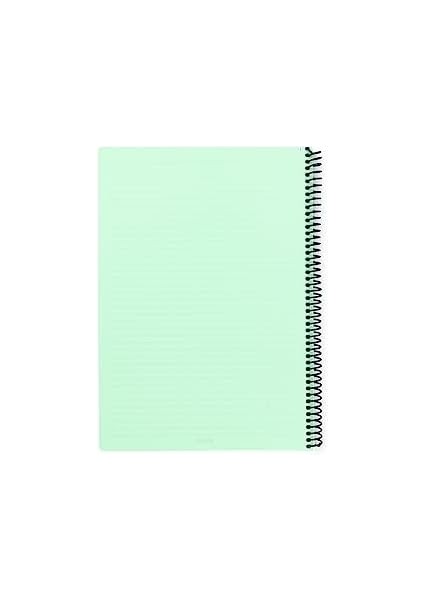 Karina Pastel Serisi, A4 100 Yaprak Kareli Pp Kapaklı Spiralli Defter, Yeşil modelleri
