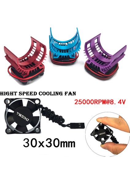 Motor Soğutucu Kapağı Soğutma Fanı 144001 124019 124018 124016 104001 Rc Araba 540 550 3650 Isı Emici,3 (Yurt Dışından) modelleri