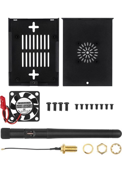 3b Kasa Için, Fan ve Soğutuculu Metal Kabuk, 2gb / 4gb 8gb (Antenli) (Yurt Dışından)