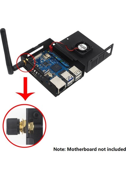 3b Kasa Için, Fan ve Soğutuculu Metal Kabuk, 2gb / 4gb 8gb (Antenli) (Yurt Dışından) indirimleri