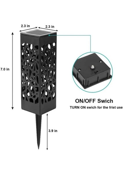 2 Li Set Güneş Enerjili Yürüyüş Yolu, Güneş LED Işıkları Gün Işığı Açık Bahçe Dekoratif Güneş Enerjisi Işıkları Suya Dayanıklı Veranda Çim Driveway Peyzaj Süslemeleri İçin Peyzaj Işıkları fiyatları