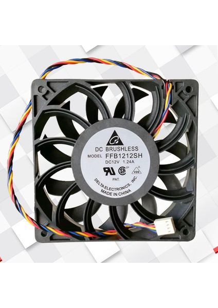120MM 12CM Yüksek Hızlı Soğutma Fanı FFB1212SH 12025 12V 1.24A 4-Pin Sunucu Invertör Kutusu Eksenel Soğutucu Endüstriyel Fanlar (Yurt Dışından)