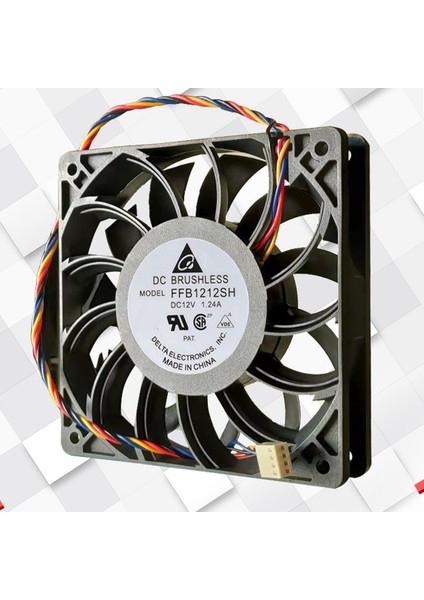 120MM 12CM Yüksek Hızlı Soğutma Fanı FFB1212SH 12025 12V 1.24A 4-Pin Sunucu Invertör Kutusu Eksenel Soğutucu Endüstriyel Fanlar (Yurt Dışından)