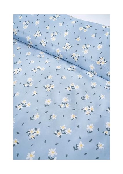 Mavi Minimal Papatya Çift Kişilik Nevresim Takımı, Pamuklu fiyatları