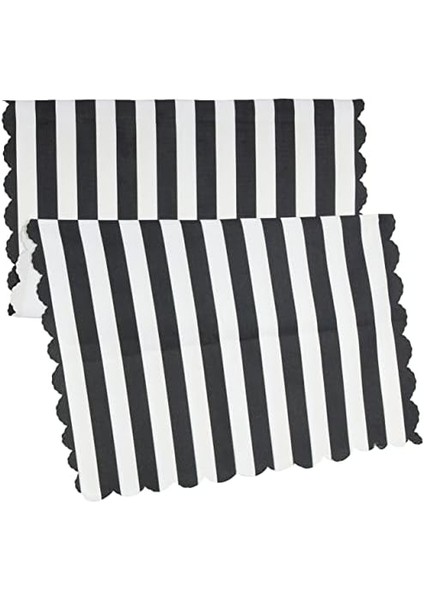 Home Dekor Modern Siyah Beyaz Çizgili Runner BKRUNNER45 fiyatları