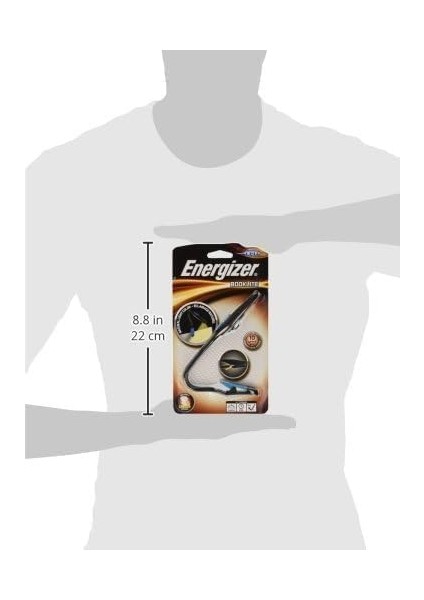Fl Booklight Fener ve Pil Seti, Mavi, Gri