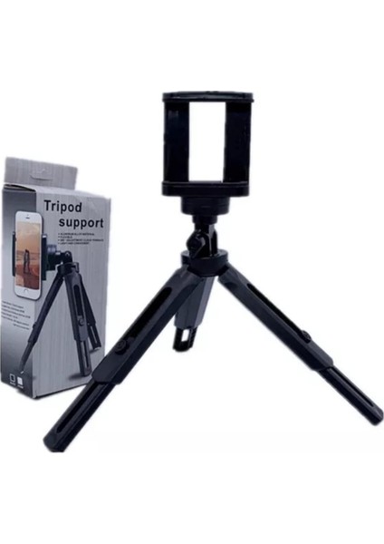 Profosyonel Telefon Tutucu Ayarlı Tripod 360 Derece Dönebilir Tripot