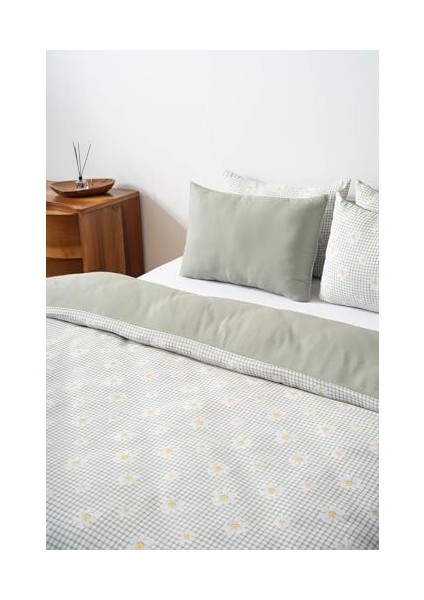 Pötikare Yeşil Papatya Çift Kişilik Nevresim Takımı, Pamuklu fiyatları