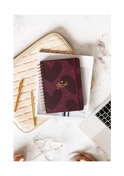Spiralli Süresiz Planlayıcı Ajanda Kalp - 15X21 fiyatları
