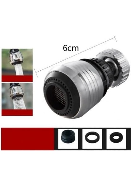 Su Tasarruflu 2 Modlu Musluk Başlığı Kısa