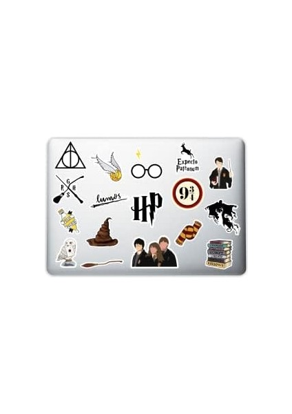 Aksesuar Harry Potter Dekoratif Laptop Notebook Tablet Telefon Sticker Set 012 fiyatları