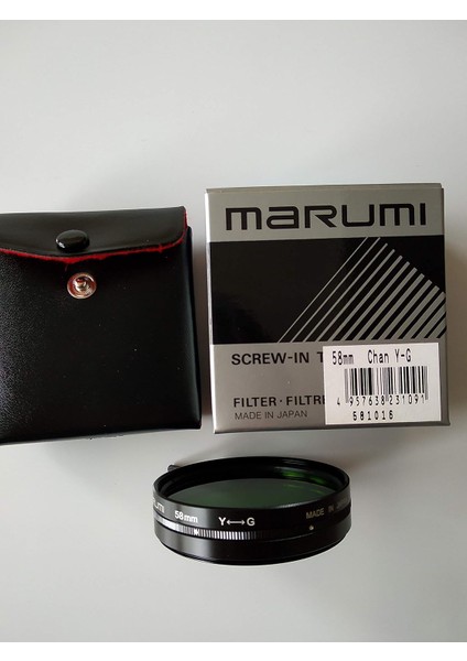 Değiştirilebilir Y-G ( Sarı - Yeşil ) 58MM Renk Efekti Filtresi