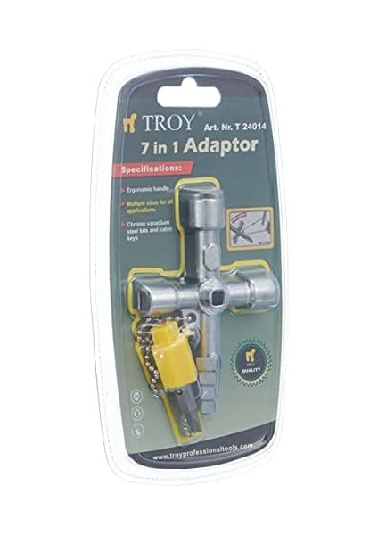 T 24014 Universal Kabin Anahtarı, Metrik, 14 x 10 x 1 cm modelleri