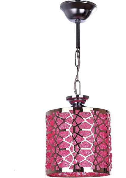 Lucea Mayda Pembe-Sarı Tekli Avize