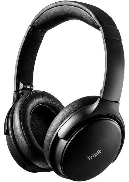 Quietplus 71 Anc Gürültü Engelleme 30 Saat Oynatma Süresi Rahat ve Ayarlanabilir Bluetooth Kulak Üstü Kulaklık Siyah