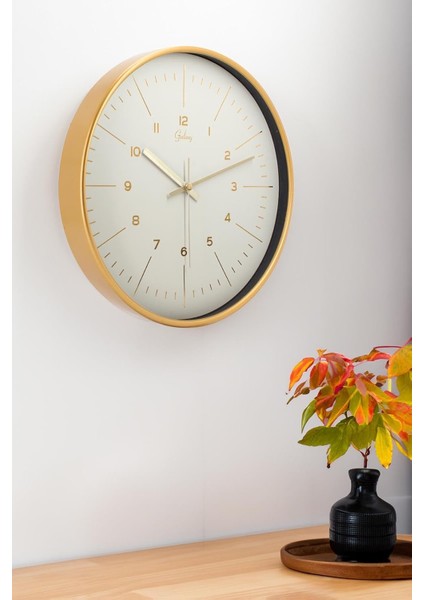 30 cm Gerçek Cam Sessiz Mekanizma Duvar Saati