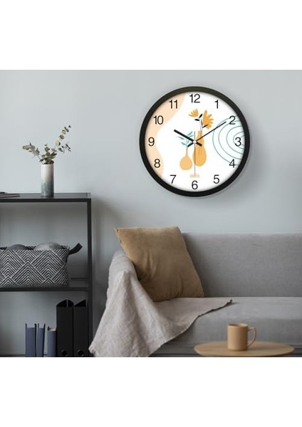 30 cm Gerçek Cam Sessiz Mekanizma Duvar Saati modelleri