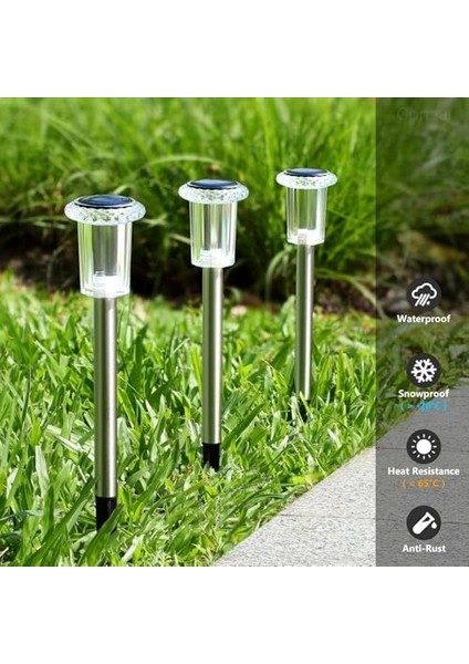 Vista 6 Adet Kazıklı Solar Kristal Elmas Görünümlü Bahçe Aydınlatması, Güneş Enerjisi Ile Çalışan Bahçe Işıkları fiyatları