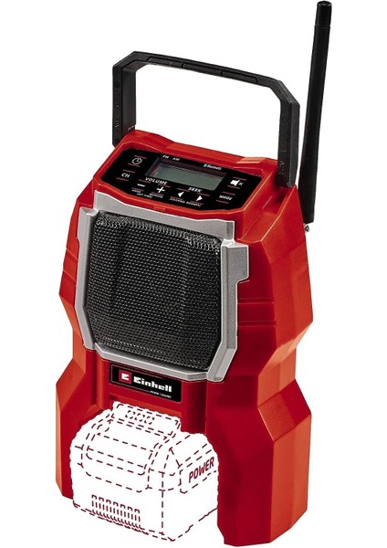 Akül Radyo Tc-Ra 18 Li Bt-Solo Power X-Change (Li-Ion, 18 V, 10 W Hoparlör, Bluetooth, Otomatik Istasyon Arama Işlevi, Aydınlatmalı LCD Ekran, Akü Veya Şarj Cihazı Olmadan)