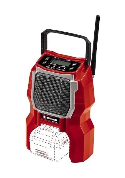 Akül Radyo Tc-Ra 18 Li Bt-Solo Power X-Change (Li-Ion, 18 V, 10 W Hoparlör, Bluetooth, Otomatik Istasyon Arama Işlevi, Aydınlatmalı LCD Ekran, Akü Veya Şarj Cihazı Olmadan)