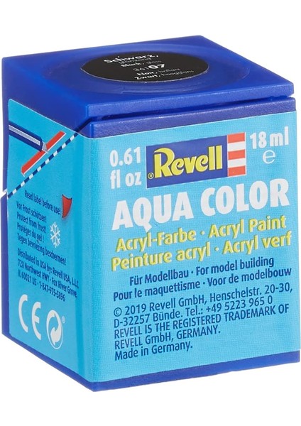 - Su Bazlı Maket Boyası Siyah Parlak 18 ml (36107)