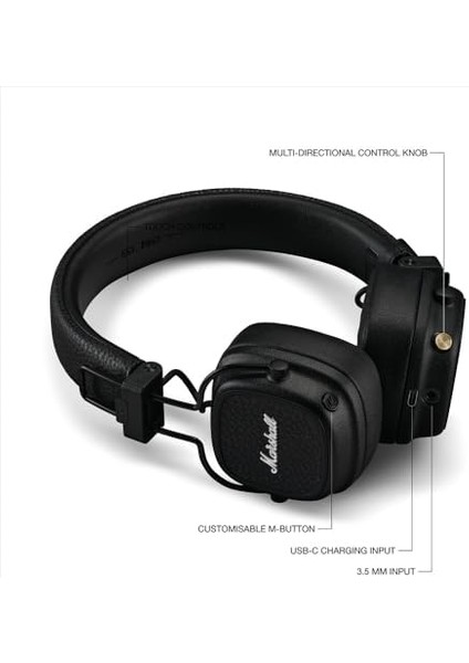 Major V Bluetooth, Oe, Siyah