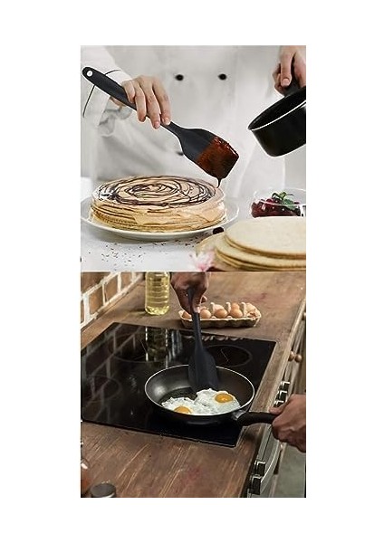 Yanmaz Yapışmaz Silikon 6'lı Pasta, Yumurta Fırçası, Kaşık Bıçak, Spatula Mutfak Seti fiyatları