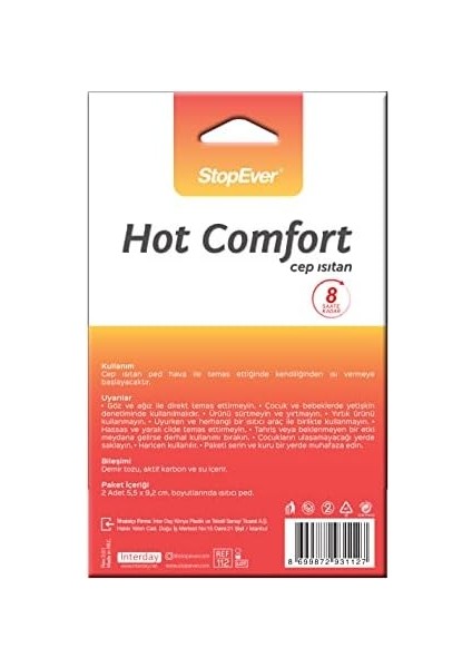 Hot Comfort El Isıtan 6x2 fiyatları