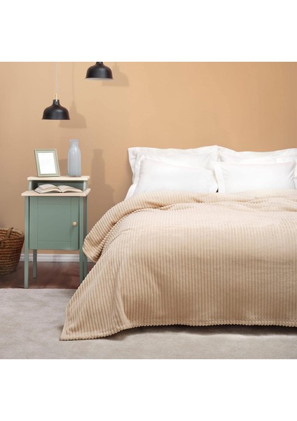 Home Joena Bej Çift Kişilik Battaniye