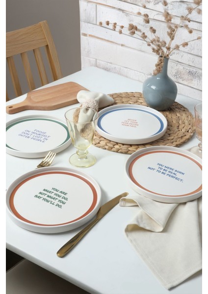 Motto Stackable Pasta Tabağı 21 cm 4 Adet 22645-22731-35-36 modelleri