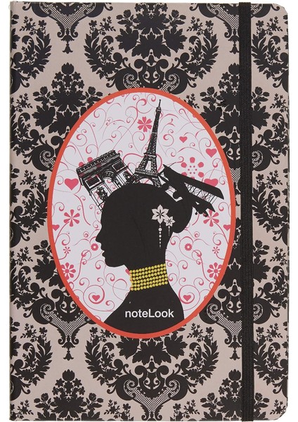 Scrikss Paris Siyah Kadife A5 Çizgisiz Defter