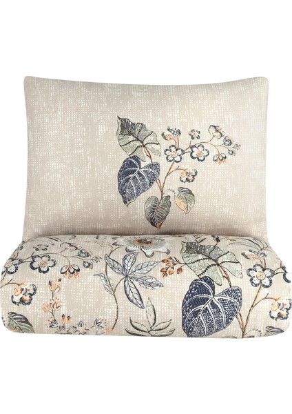 Home Pesco Çift Kişilik Nevresim Takımı - Pamuk, Çift Taraflı Nevresim Yastık, Düğmeli 4 Parça Desenli, Yumuşak ve Nefes Alabilir, Çift Kişilik Nevresim Takımı (Çiçekli)