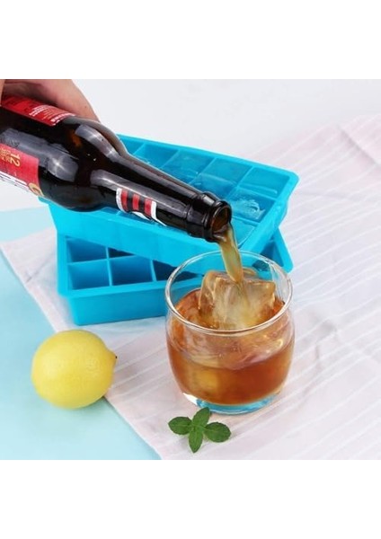 Home 2 Adet Kare Buz Kalıbı, 15 Bölmeli Çok Amaçlı Buz Küpü Kalıbı, Kolay Serbest Bırakma Özelliği, Kahve ve Ev Yapımı İçecekler İçin İdeal Dondurucu Kalıpları (2 Adet) fiyatları