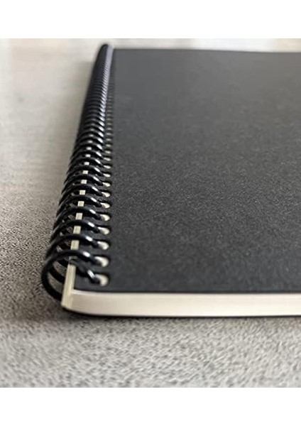 Tanıtım Çizgili Spiralli Defter, A4 Boyut (21X29,7 Cm), 60 Yaprak, 90GR. Ivory Kağıt, Ofis Için Ideal, Planlayıcı (Siyah Kapak) fiyatları