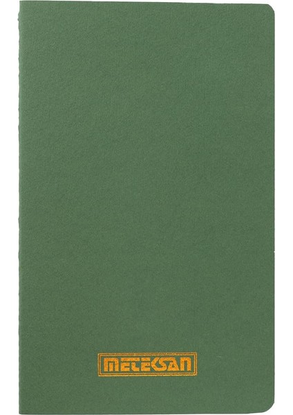 Notes 13X21 cm Karton Kapaklı Iplik Dikişli Defter, 24 Yaprak, Düz, Yeşil